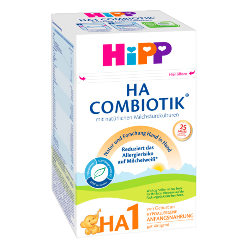 Hipp HA Combiotik HA1 Hypoallergene Anfangsnahrung 600g